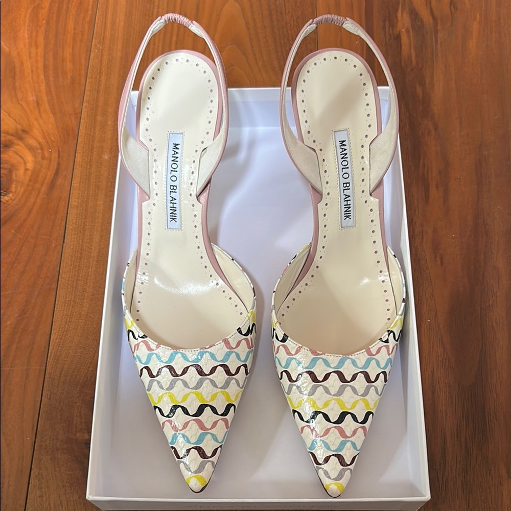 Manolo Blahnik Carolyne Sling Backs